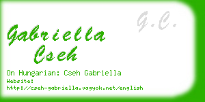 gabriella cseh business card